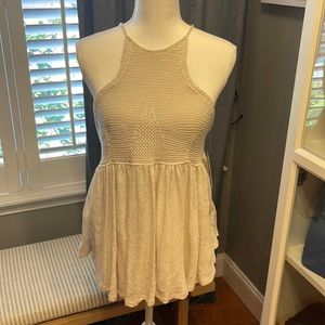 Free People crochet strappy tank NWT